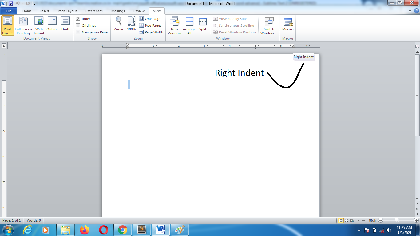 right-indent
